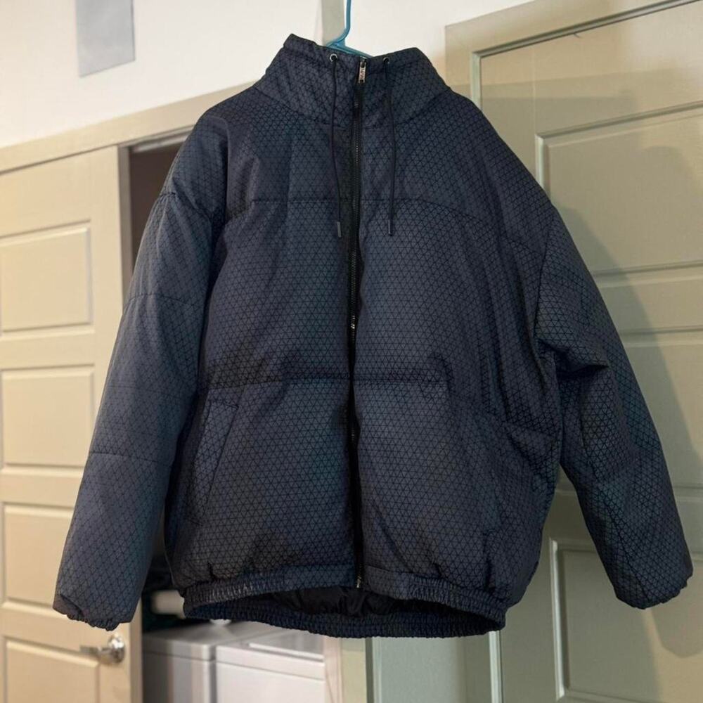 Boohooman extremely thick navy puffer